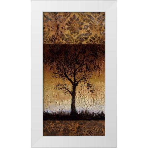 Oak Tree II White Modern Wood Framed Art Print by Kelly, Lynn