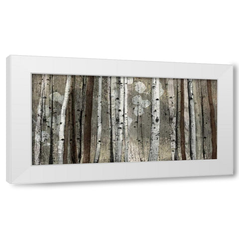 Silver Lining White Modern Wood Framed Art Print by Venter, Tandi