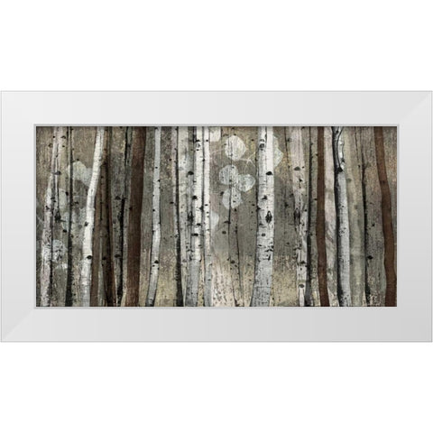 Silver Lining White Modern Wood Framed Art Print by Venter, Tandi