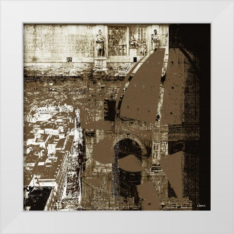 Architectural Renaissance I White Modern Wood Framed Art Print by NOAH