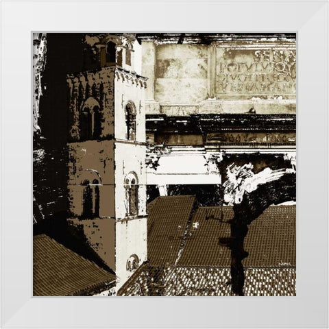 Architectural Renaissance II White Modern Wood Framed Art Print by NOAH