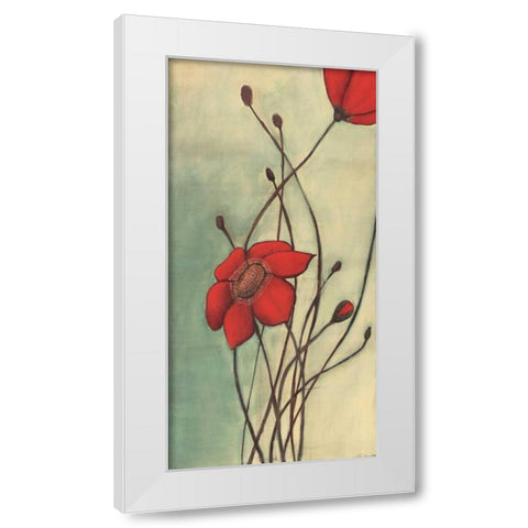 Beaute Rouge White Modern Wood Framed Art Print by Codo, Ella