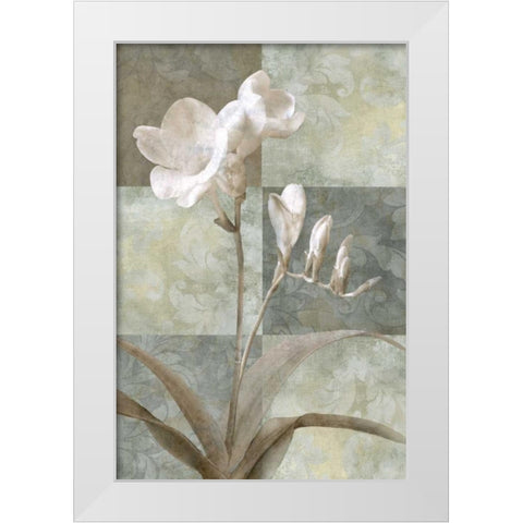 Memento I White Modern Wood Framed Art Print by Mallett, Keith