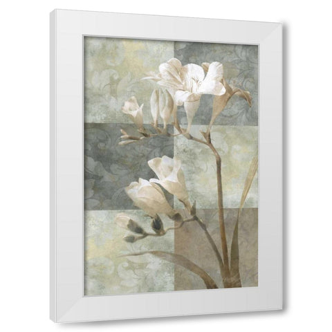 Memento II White Modern Wood Framed Art Print by Mallett, Keith