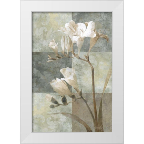 Memento II White Modern Wood Framed Art Print by Mallett, Keith