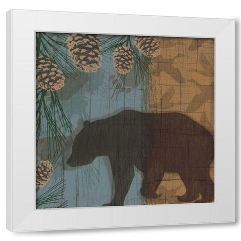 Yellowstone Park I White Modern Wood Framed Art Print by Venter, Tandi