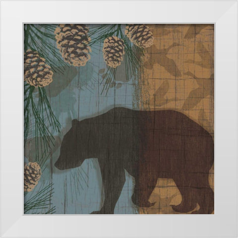 Yellowstone Park I White Modern Wood Framed Art Print by Venter, Tandi