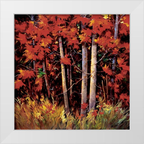 Reds White Modern Wood Framed Art Print by OToole, Nancy
