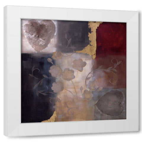 Autumn Accent  I White Modern Wood Framed Art Print by Maitland, Laurie
