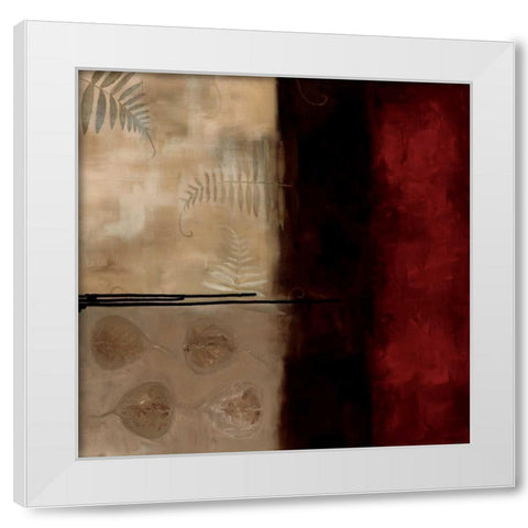 Russet Fern II White Modern Wood Framed Art Print by Maitland, Laurie