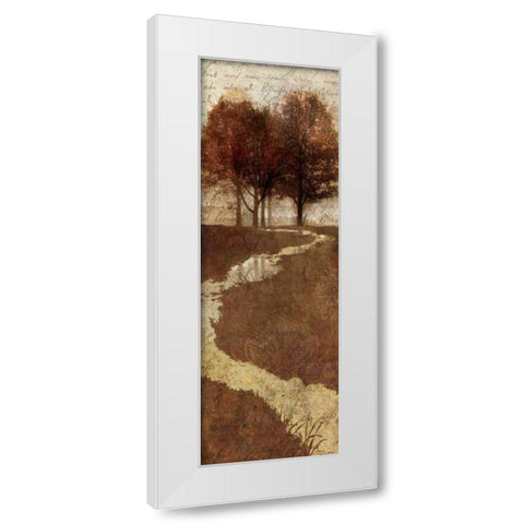 Shades of Autumn I White Modern Wood Framed Art Print by Mallett, Keith