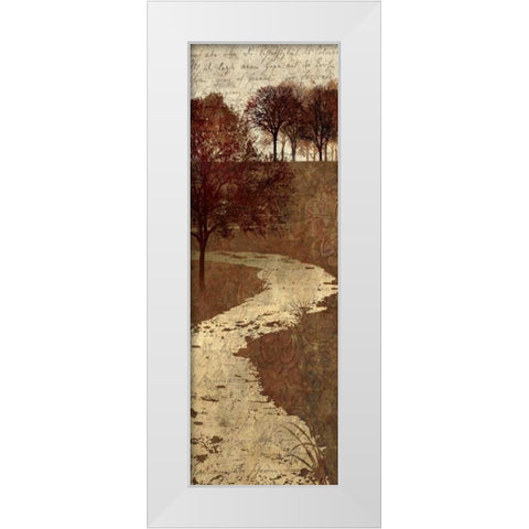 Shades of Autumn II White Modern Wood Framed Art Print by Mallett, Keith