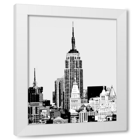 Vintage NY I White Modern Wood Framed Art Print by Maihara/Watt, Jeff/Boyce