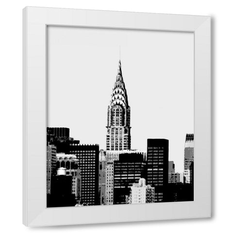 Vintage NY II White Modern Wood Framed Art Print by Maihara/Watt, Jeff/Boyce