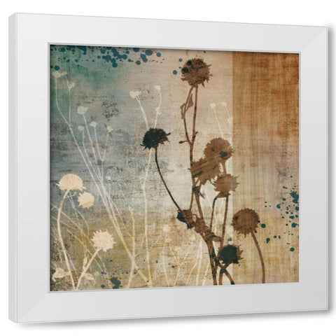 Organic Elements I White Modern Wood Framed Art Print by Venter, Tandi
