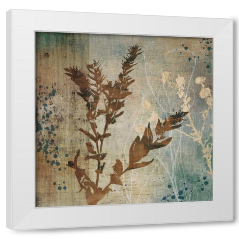 Organic Elements II White Modern Wood Framed Art Print by Venter, Tandi