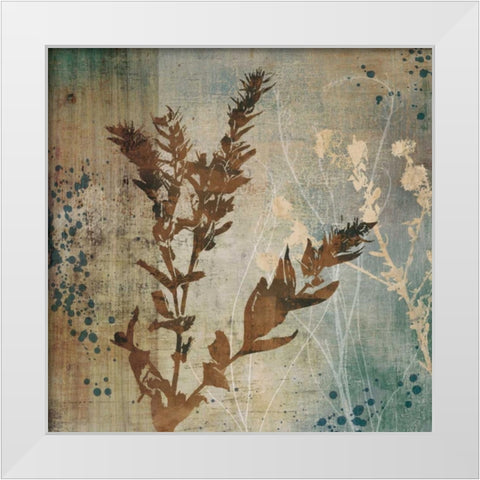 Organic Elements II White Modern Wood Framed Art Print by Venter, Tandi