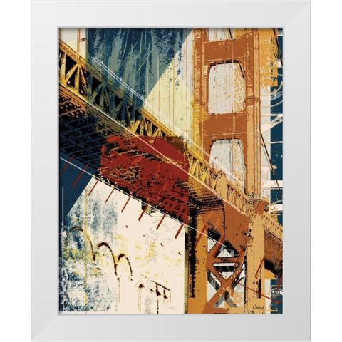 Into Manhattan I White Modern Wood Framed Art Print by NOAH