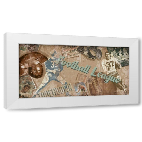 Touch Down White Modern Wood Framed Art Print by Venter, Tandi