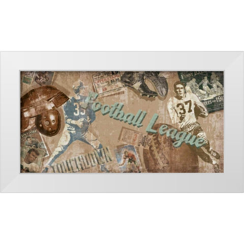 Touch Down White Modern Wood Framed Art Print by Venter, Tandi