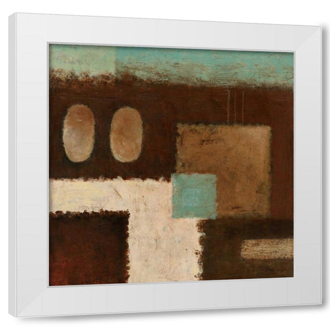 Connections on Impulse IV White Modern Wood Framed Art Print by Salemink-Roos, Ursula