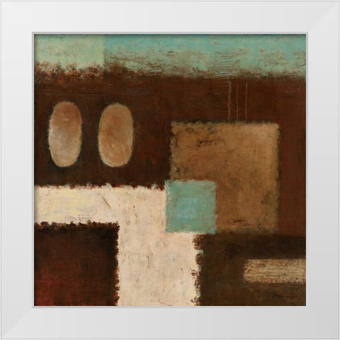 Connections on Impulse IV White Modern Wood Framed Art Print by Salemink-Roos, Ursula