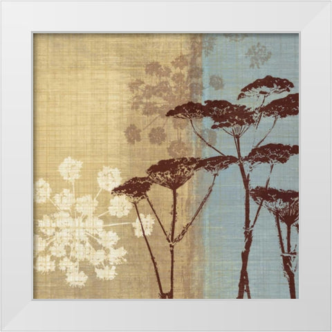 Silhouette in the Breeze White Modern Wood Framed Art Print by Venter, Tandi