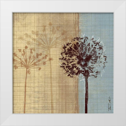 Silhouette in the Breeze White Modern Wood Framed Art Print by Venter, Tandi