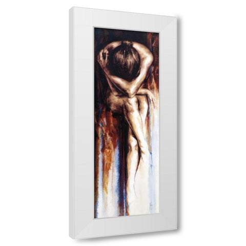 Stasis White Modern Wood Framed Art Print by De Villiers , Antoine