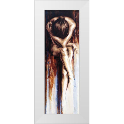 Stasis White Modern Wood Framed Art Print by De Villiers , Antoine