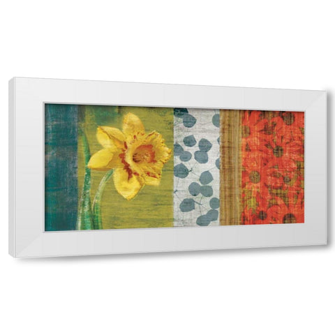 Garden Collection I White Modern Wood Framed Art Print by Venter, Tandi