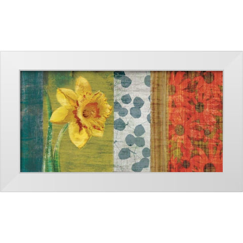 Garden Collection I White Modern Wood Framed Art Print by Venter, Tandi