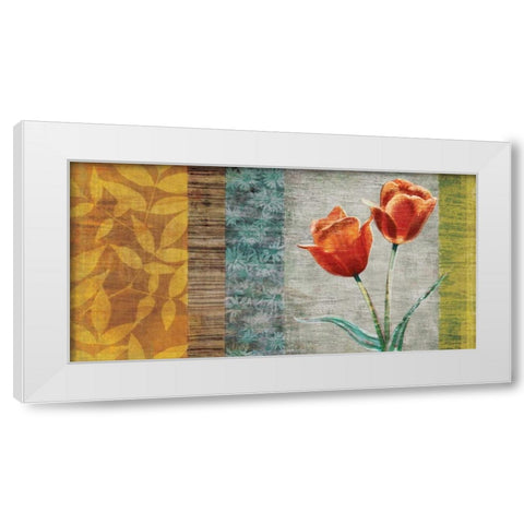 Garden Collection II White Modern Wood Framed Art Print by Venter, Tandi