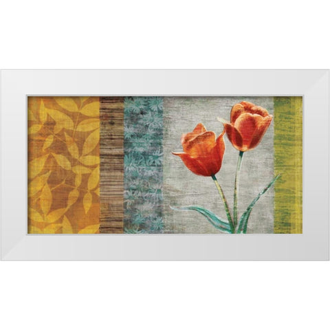 Garden Collection II White Modern Wood Framed Art Print by Venter, Tandi