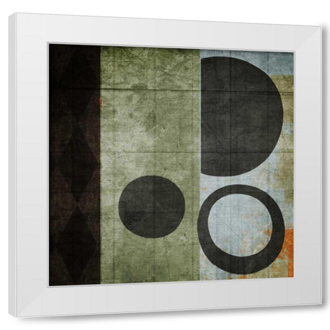 Woven White Modern Wood Framed Art Print by NOAH