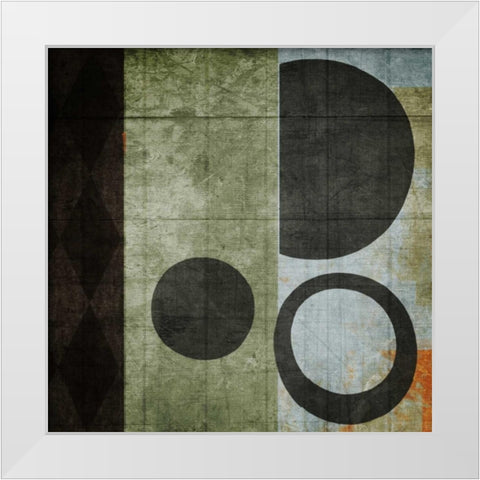 Woven White Modern Wood Framed Art Print by NOAH