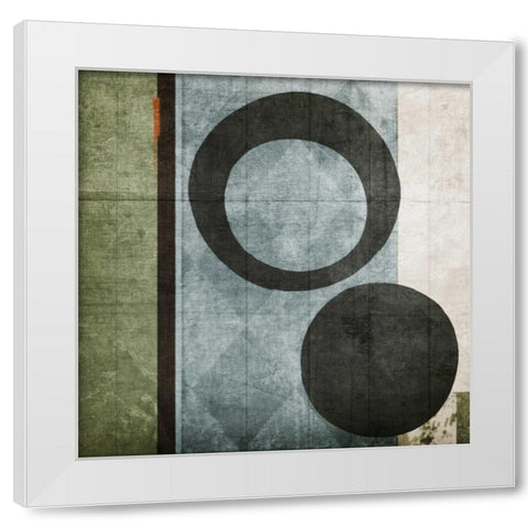 Woven White Modern Wood Framed Art Print by NOAH