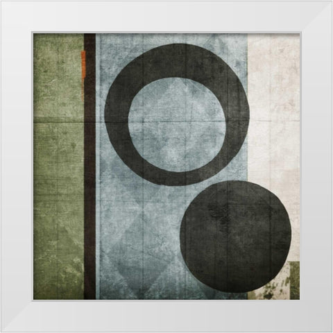 Woven White Modern Wood Framed Art Print by NOAH