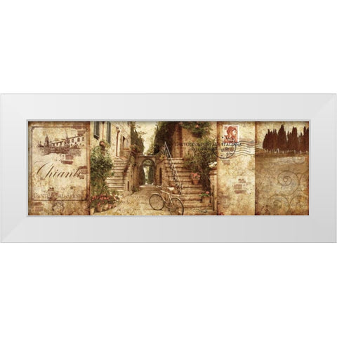 Tuscany White Modern Wood Framed Art Print by Mallett, Keith