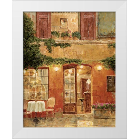 No Reservation Needed White Modern Wood Framed Art Print by Archambault, Gilles