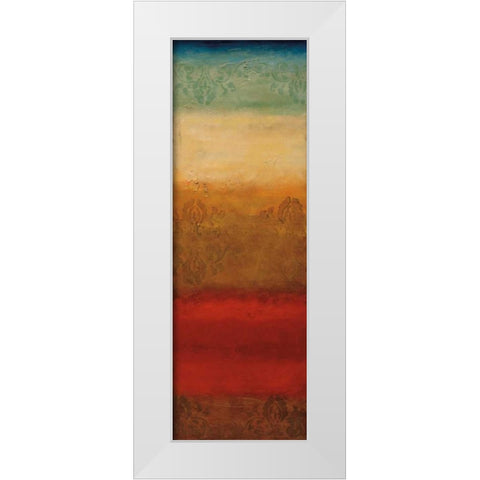 Agra White Modern Wood Framed Art Print by Emet , Angelina