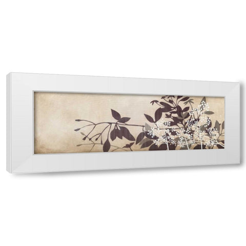 In Bloom White Modern Wood Framed Art Print by MARIA
