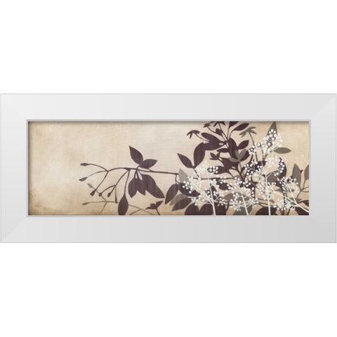 In Bloom White Modern Wood Framed Art Print by MARIA