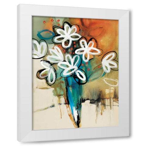 Floral and Still Life Trance I White Modern Wood Framed Art Print by Barnes, Natasha