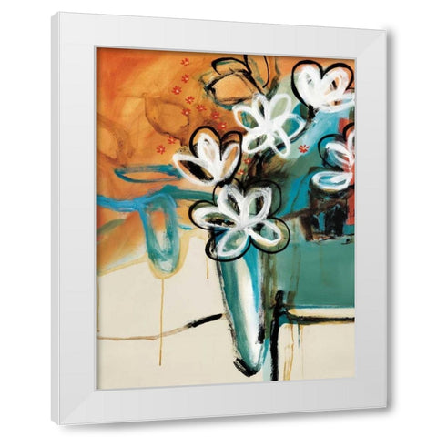 Floral and Still Life Trance II White Modern Wood Framed Art Print by Barnes, Natasha