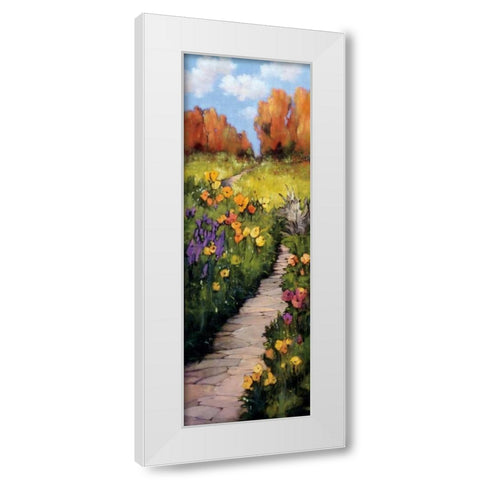 Path Beneath Your Feet White Modern Wood Framed Art Print by Birlington, Andrew