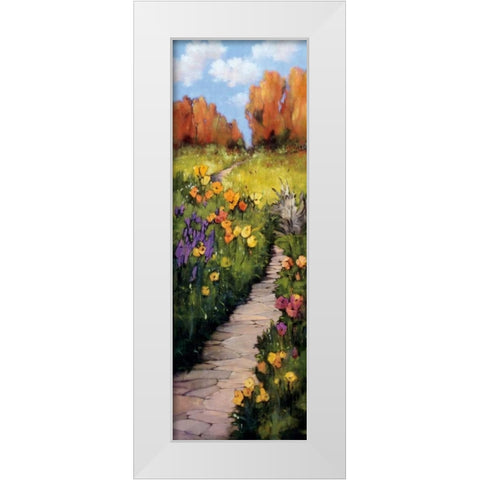 Path Beneath Your Feet White Modern Wood Framed Art Print by Birlington, Andrew