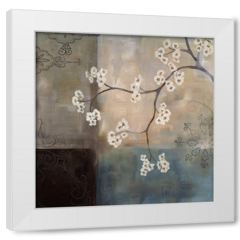 Spa Blossom I White Modern Wood Framed Art Print by Maitland, Laurie