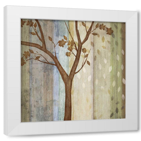 Changing Seasons II White Modern Wood Framed Art Print by Venter, Tandi