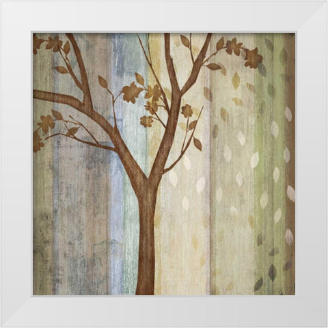Changing Seasons II White Modern Wood Framed Art Print by Venter, Tandi